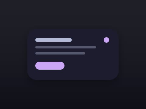 The Catppuccin Mocha theme: a widget card on the desktop colour it ships with.