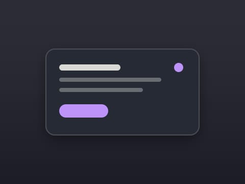 The Dracula theme: a widget card on the desktop colour it ships with.