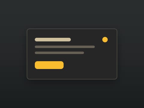 The Gruvbox theme: a widget card on the desktop colour it ships with.