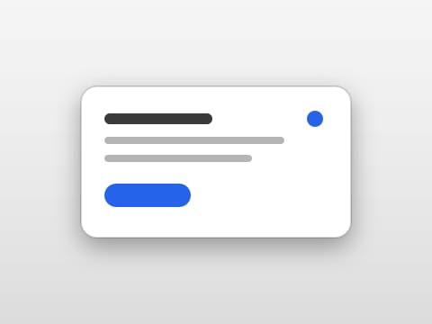 The Light theme: a widget card on the desktop colour it ships with.