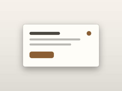 The Paper theme: a widget card on the desktop colour it ships with.