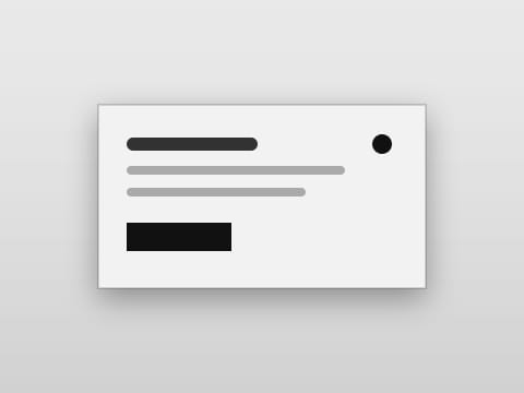 The Mono HUD theme: a widget card on the desktop colour it ships with.