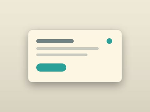 The Solarized Light theme: a widget card on the desktop colour it ships with.